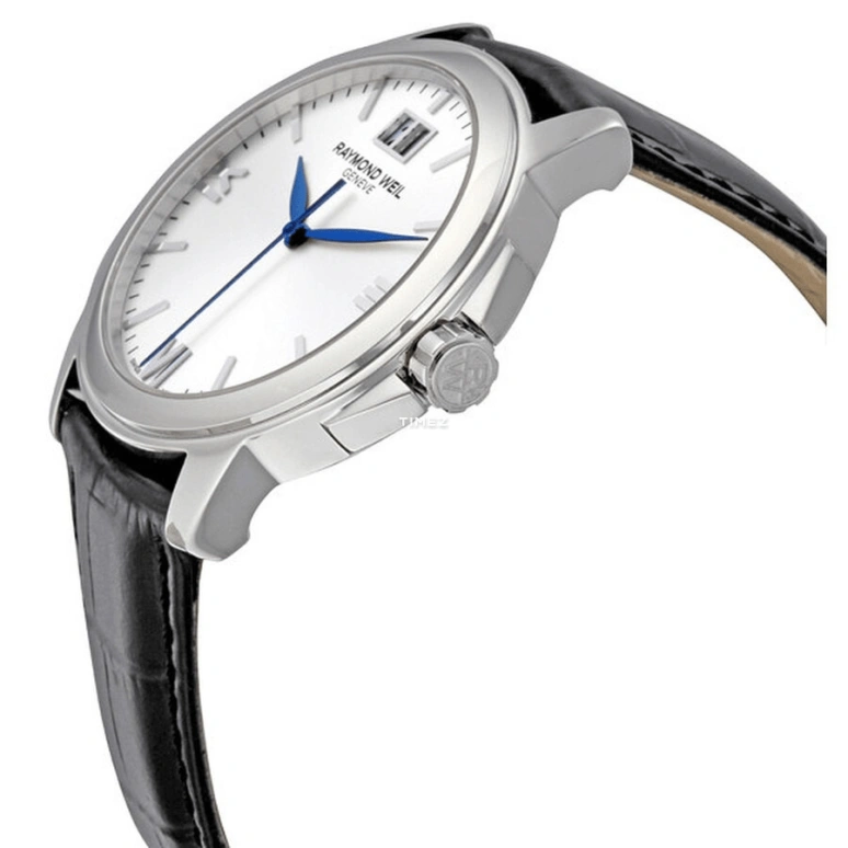 Raymond Weil,Men’s 39mm,39mm,Stainless Steel,Silver White,Quartz,Day,Sapphire,Crystal Glass,5476,5476-ST-00657