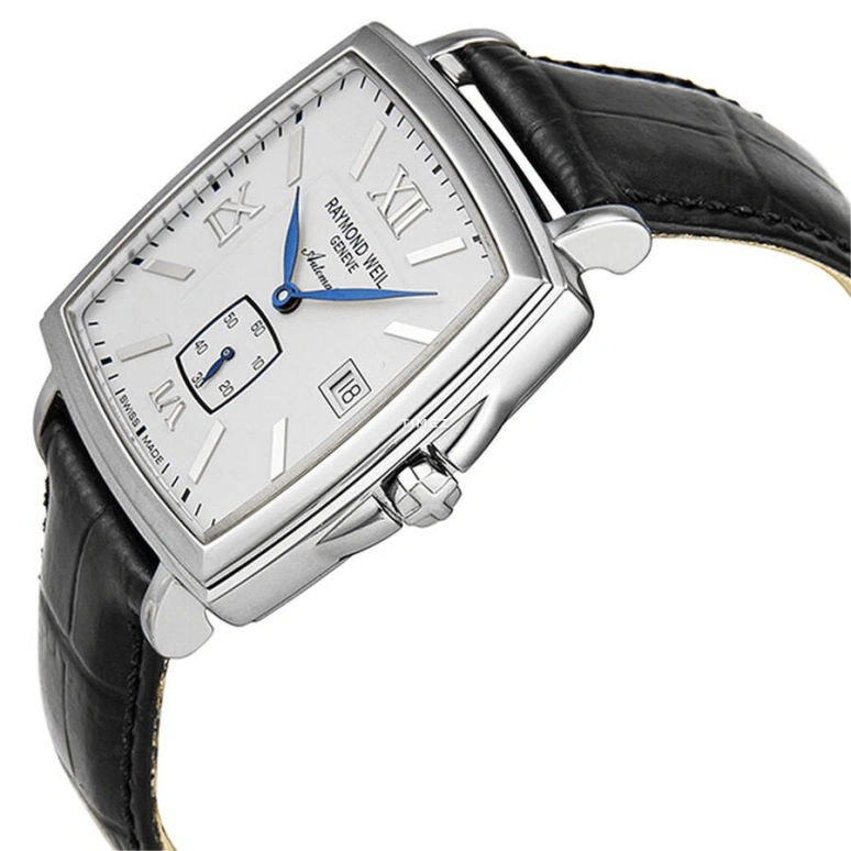 Raymond Weil,Men’s 42mm,42mm,Stainless Steel,Silver,Grey,Automatic,Day,Sapphire,Crystal Glass,2836,2836-ST-00307