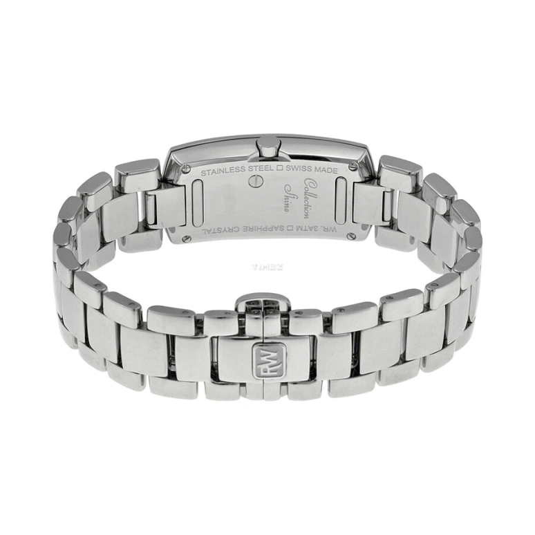 Raymond Weil,Women’s 19mm,19mm,Stainless Steel,White,Quartz,Sapphire,Crystal Glass,Square,1500,1500-ST1-05303