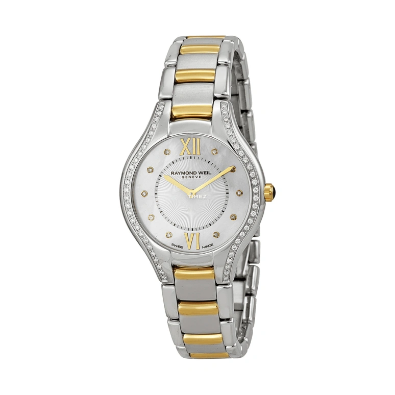 Raymond Weil,Women’s 32mm,32mm,Stainless Steel,White,Quartz,Sapphire,Crystal Glass,Round,5132,5132-SPS-00985