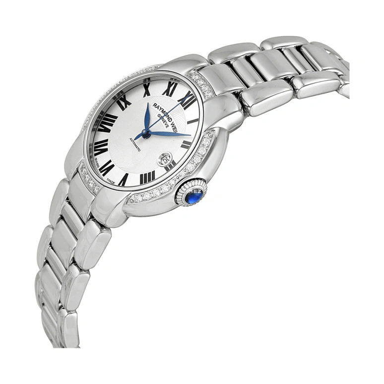Raymond Weil,Women’s 29mm,29mm,Stainless Steel,Silver,Grey,Automatic,Day,Sapphire,Crystal Glass,2629,2629-STS-01659