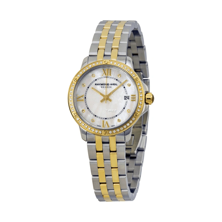 Raymond Weil,Women’s 28mm,28mm,Stainless Steel,Silver White,Quartz,Day,Sapphire,Crystal Glass,5391,5391-SPS-00995