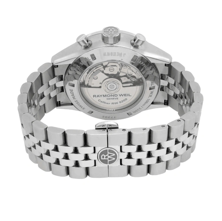 Raymond Weil,Men’s 42mm,42mm,Stainless Steel,Black,Automatic,Chronograph,Date,Day,7730,7730-ST-20041