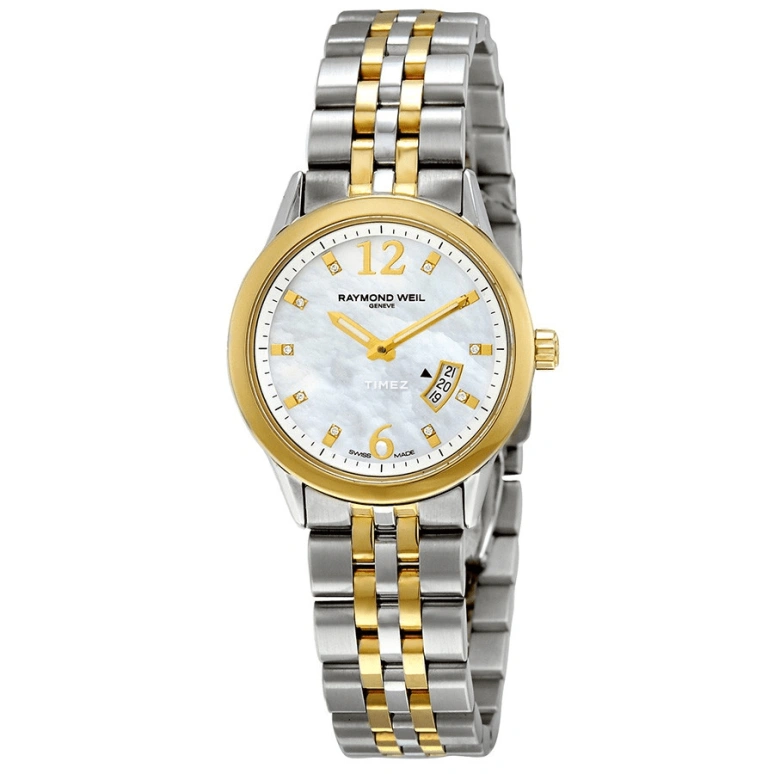 Raymond Weil,Women’s 29mm,29mm,Stainless Steel,Silver White,Quartz,Day,Sapphire,Crystal Glass,5670,5670-STP-05985
