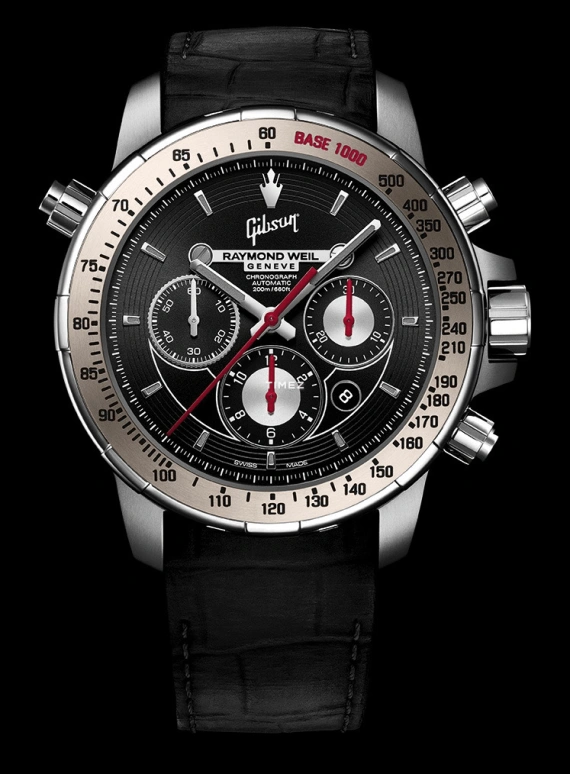 Raymond Weil,Men’s 46mm,46mm,Stainless Steel,Titanium,Black,Automatic,Chronograph,Day,7850,7850-TIR-GIBS1