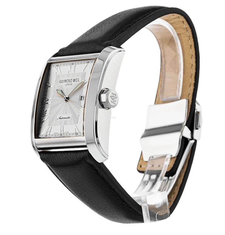 Raymond Weil,Men’s 40mm,40mm,Stainless Steel,Silver,Grey,Automatic,Day,Sapphire,Crystal Glass,2671,2671-STC-00658