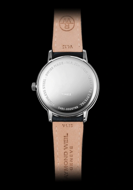 Raymond Weil,Men’s 39mm,39mm,Stainless Steel,Blue,Quartz,Day,Sapphire,Crystal Glass,5485,5485-STC-50001