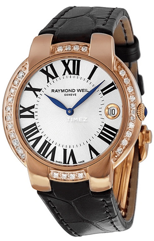 Raymond Weil,Women’s 29mm,29mm,Rose Gold,Silver,Grey,Quartz,Day,Sapphire,Crystal Glass,5229,5229-PCS-00659
