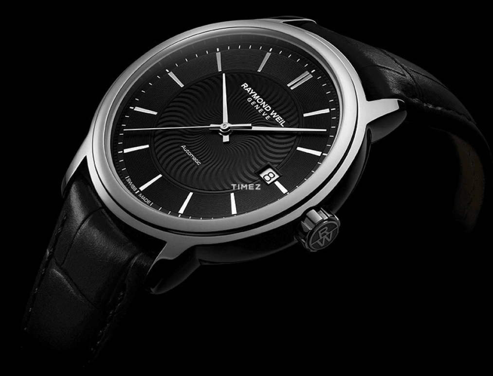 Raymond Weil,Men’s 40mm,40mm,Stainless Steel,Black,Automatic,Day,Sapphire,Crystal Glass,2237,2237-STC-20001