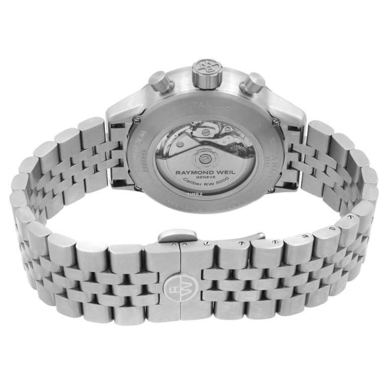 Raymond Weil,Men’s 45mm,45mm,Stainless Steel,Silver,Grey,Automatic,Chronograph,Date,Day,7745,7745-TI-05609
