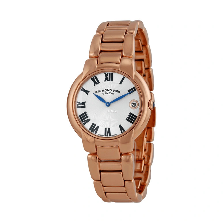 Raymond Weil,Women’s 35mm,35mm,Stainless Steel,Rose Gold,Silver,Grey,Quartz,Day,Sapphire,Crystal Glass,5235,5235-P5-01659