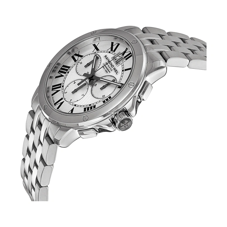 Raymond Weil,Men’s 40mm,40mm,Stainless Steel,Silver,Quartz,Chronograph,Day,4891,4891-ST-00650