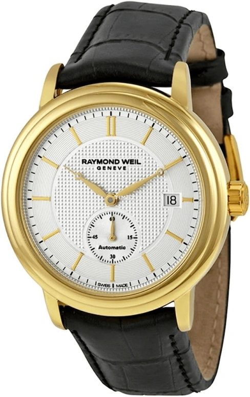 Raymond Weil,Men’s 39.50mm,39.50mm,Stainless Steel,Silver,Automatic,Day,Sapphire,Crystal Glass,2838,2838-PC-65001