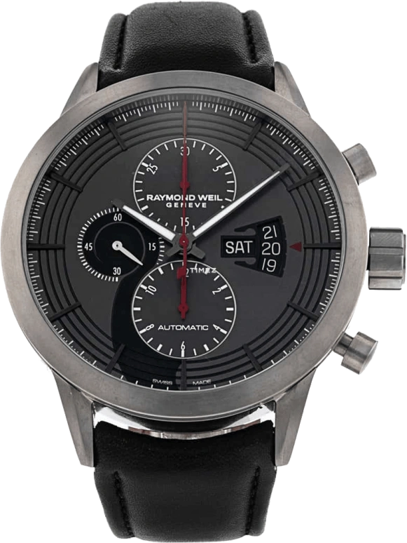 Raymond Weil,Men’s 45mm,45mm,Titanium,Grey,Automatic,Chronograph,Date,Day,7745,7745-TIC-2CELL