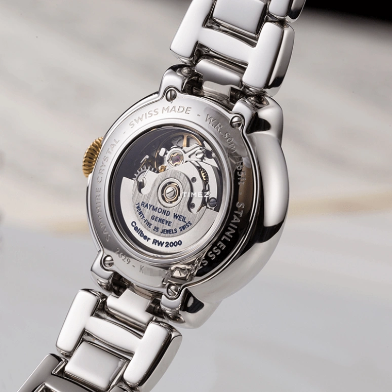 Raymond Weil,Women’s 29mm,29mm,Stainless Steel,Silver,Grey,Automatic,Day,Sapphire,Crystal Glass,2629,2629-S5-00659