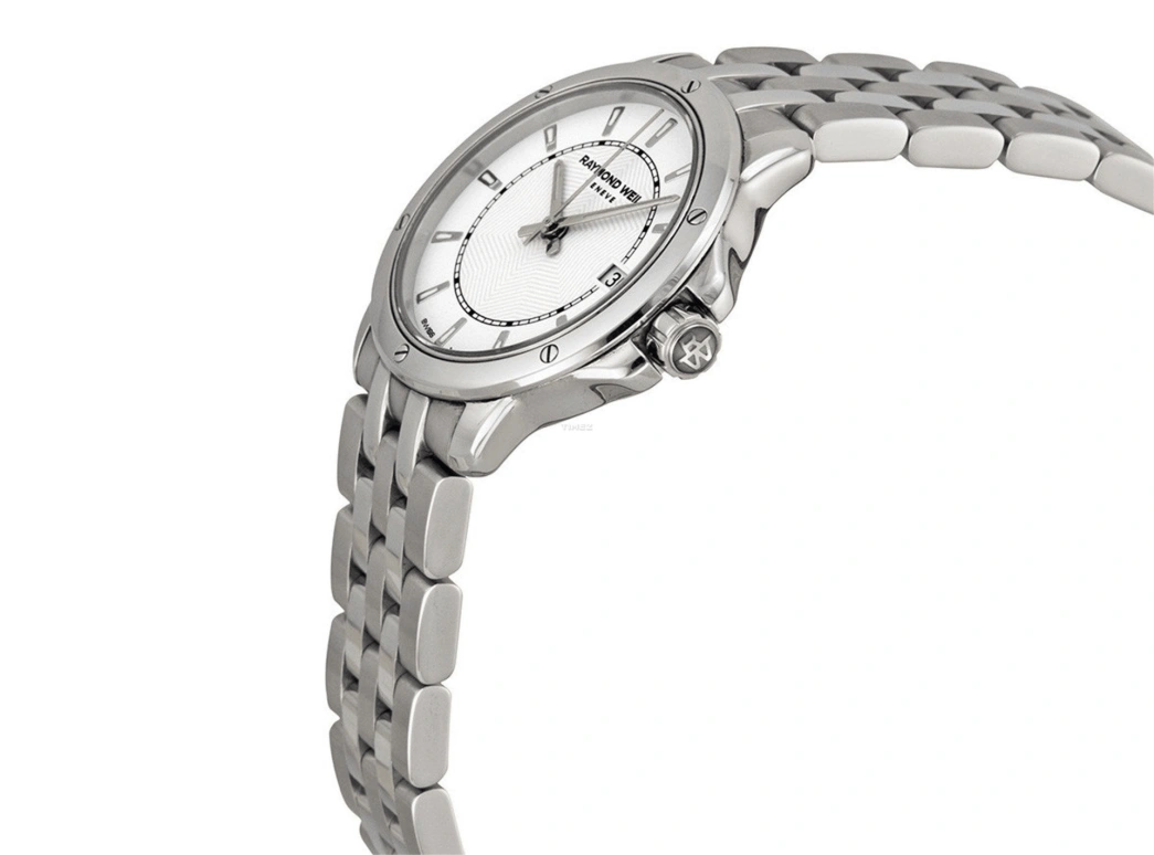 Raymond Weil,Women’s 28mm,28mm,Stainless Steel,White,Quartz,Day,Sapphire,Crystal Glass,5391,5391-ST-30001