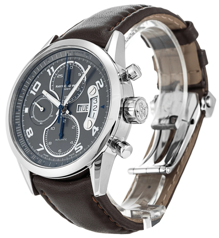 Raymond Weil,Men’s 42mm,42mm,Stainless Steel,Grey,Automatic,Chronograph,Date,Day,7730,7730-STC-05600