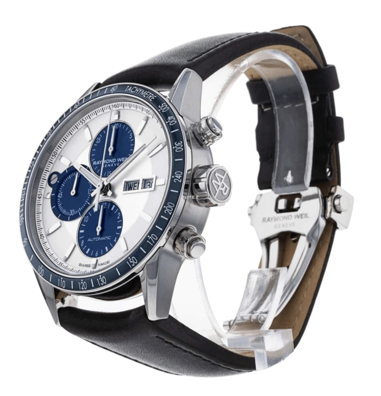 Raymond Weil,Men’s 42mm,42mm,Stainless Steel,Silver,Automatic,Chronograph,Date,Day,7731,7731-SC3-65521