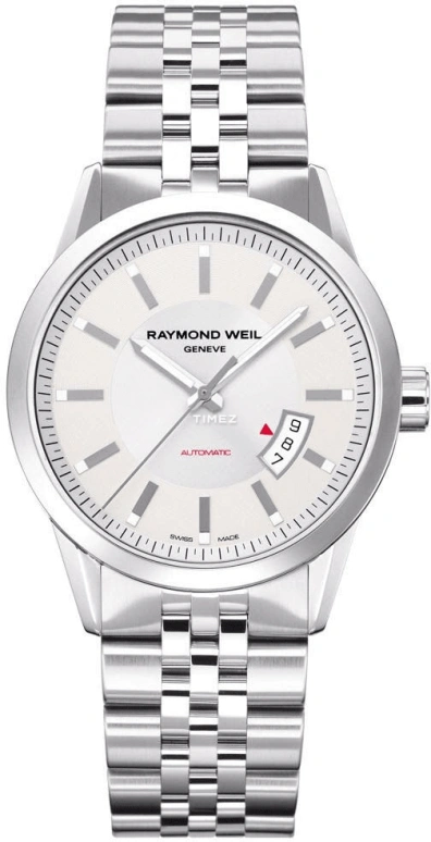 Raymond Weil,Men’s 42mm,42mm,Stainless Steel,Silver White,Automatic,Day,Sapphire,Crystal Glass,2730,2730-ST-65001