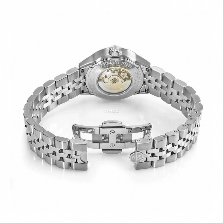 Raymond Weil,Women’s 29mm,29mm,Stainless Steel,Silver White,Automatic,Day,Sapphire,Crystal Glass,2430,2430-ST-97081