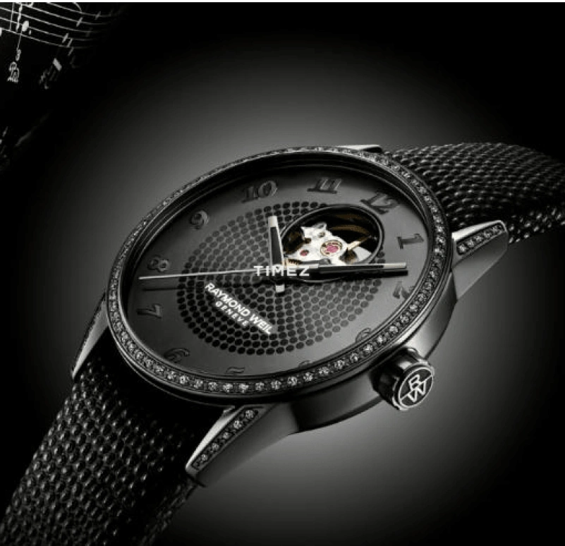 Raymond Weil,Women’s 38mm,38mm,Stainless Steel,Black,Automatic,Sapphire,Crystal Glass,Round,2750,2750-BK1-05208