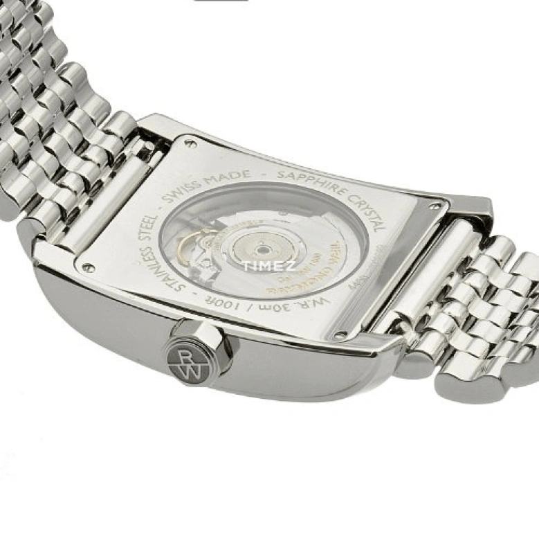 Raymond Weil,Men’s 50mm,50mm,Stainless Steel,Black,Automatic,Day,Sapphire,Crystal Glass,4400,4400-ST-00268