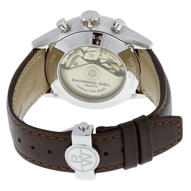 Raymond Weil,Men’s 42mm,42mm,Stainless Steel,White,Automatic,Chronograph,Date,Day,7730,7730-STC-65112