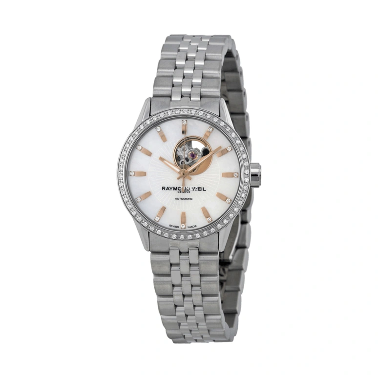 Raymond Weil,Women’s 29mm,29mm,Stainless Steel,Silver White,Automatic,Sapphire,Crystal Glass,Round,2410,2410-STS-97981