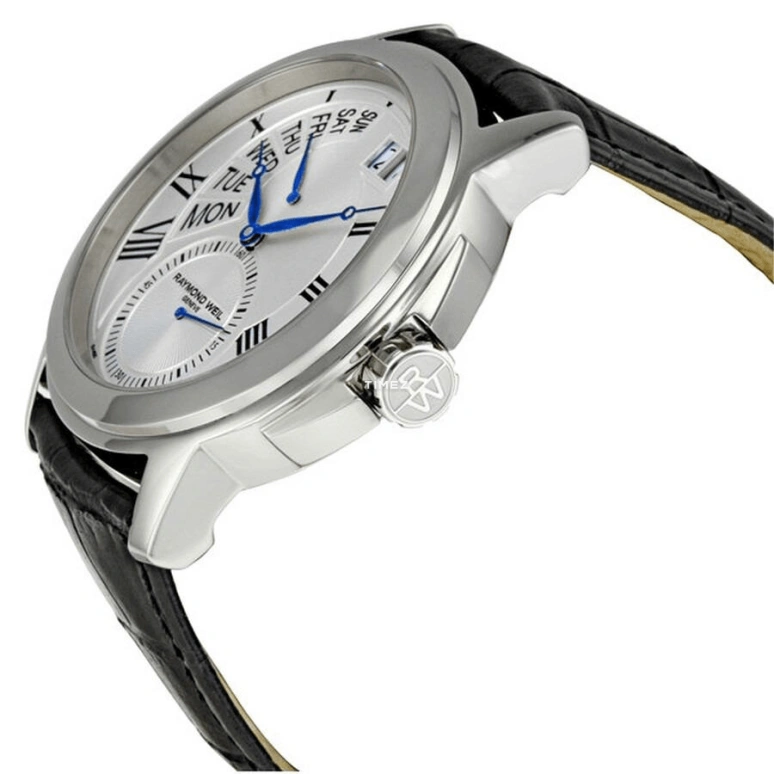 Raymond Weil,Men’s 42mm,42mm,Stainless Steel,Silver,Grey,Quartz,Date,Day,9579,9579-STC-65001