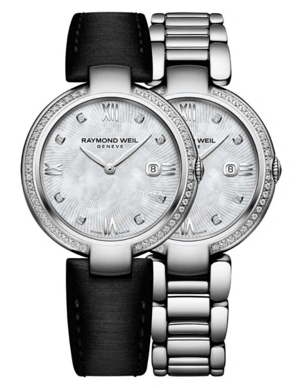 Raymond Weil,Women’s 32mm,32mm,Stainless Steel,White,Quartz,Day,Sapphire,Crystal Glass,1600,1600-STS-00995