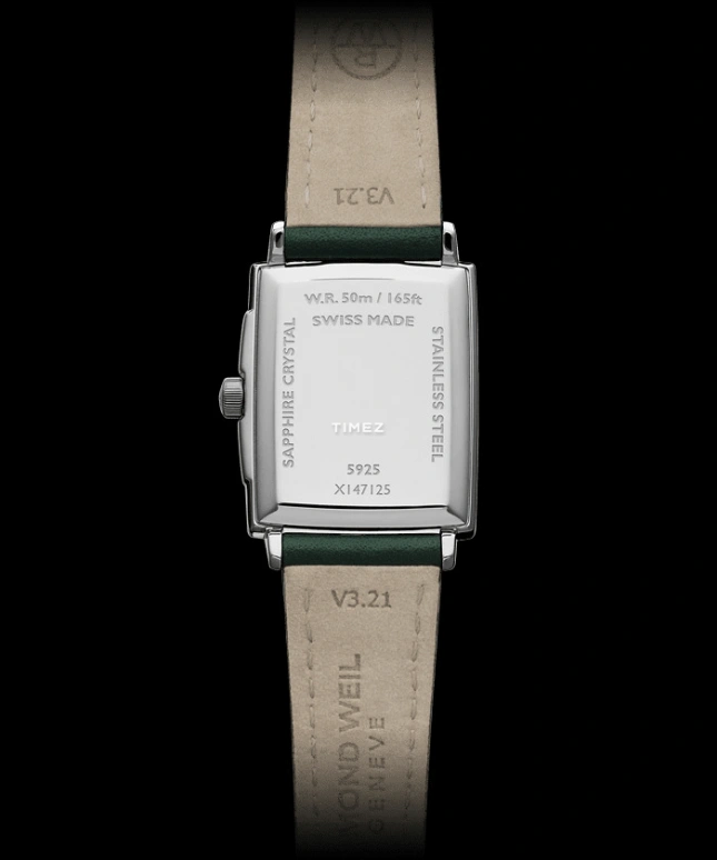 Raymond Weil,Women’s 28.10x22.60mm,28.10x22.60mm,Stainless Steel,Green,Quartz,Day,Sapphire,Crystal Glass,5925,5925-STC-00521