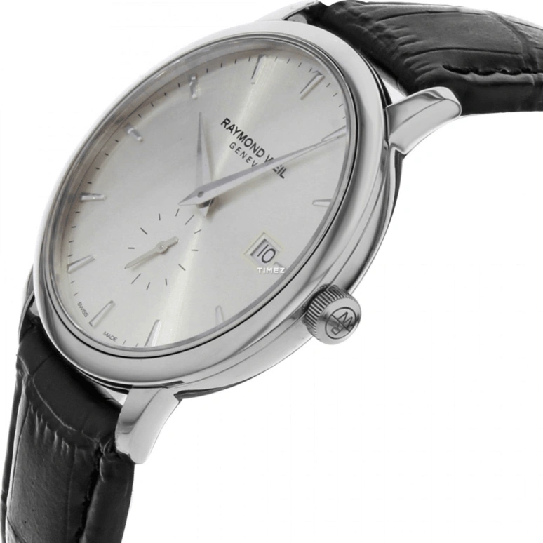 Raymond Weil,Men’s 39mm,39mm,Stainless Steel,Silver,Grey,Quartz,Day,Sapphire,Crystal Glass,5484,5484-STC-65001