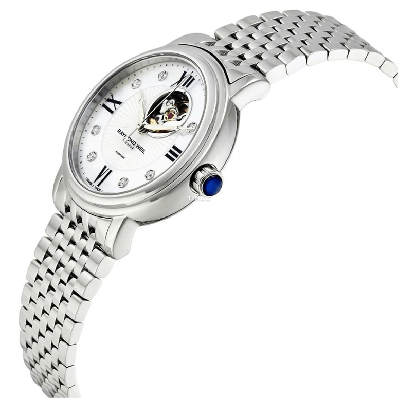 Raymond Weil,Women’s 30mm,30mm,Stainless Steel,Silver White,Automatic,Round,Silver,2627,2627-ST-00994