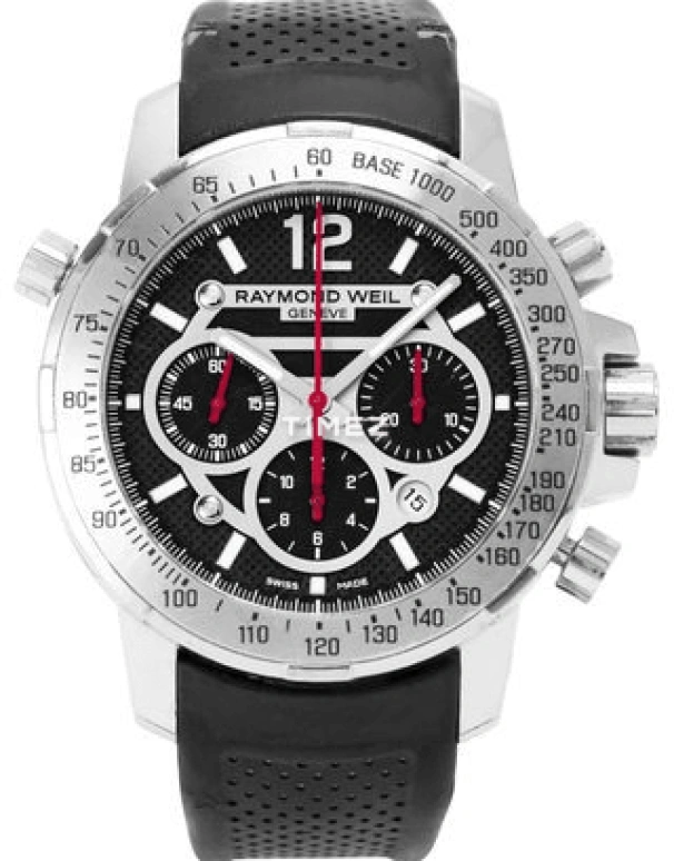 Raymond Weil,Men’s 46mm,46mm,Stainless Steel,Black,Automatic,Chronograph,Day,7800,7800-STC-05207