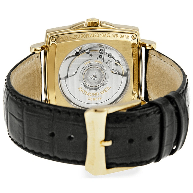 Raymond Weil,Men’s 42mm,42mm,Stainless Steel,Yellow Gold,Beige,Automatic,Day,Sapphire,Crystal Glass,2836,2836-P-00807