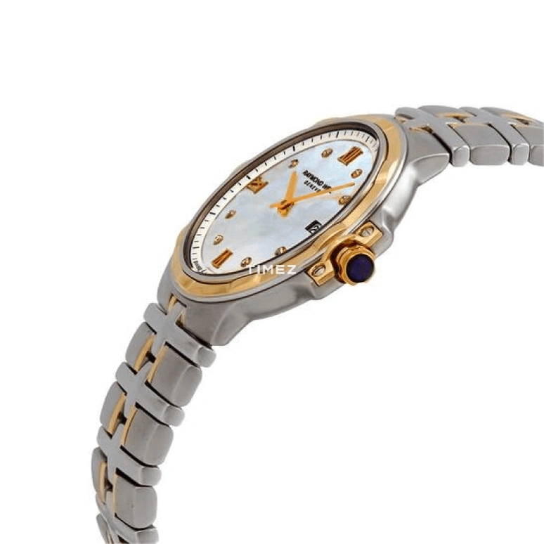Raymond Weil,Women’s 30mm,30mm,Stainless Steel,White,Quartz,Day,Sapphire,Crystal Glass,5180,5180-STP-00995