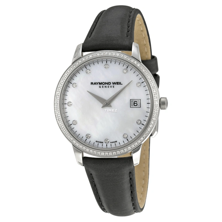 Raymond Weil,Women’s 34mm,34mm,Stainless Steel,Silver,Quartz,Day,Sapphire,Crystal Glass,5388,5388-SLS-97081
