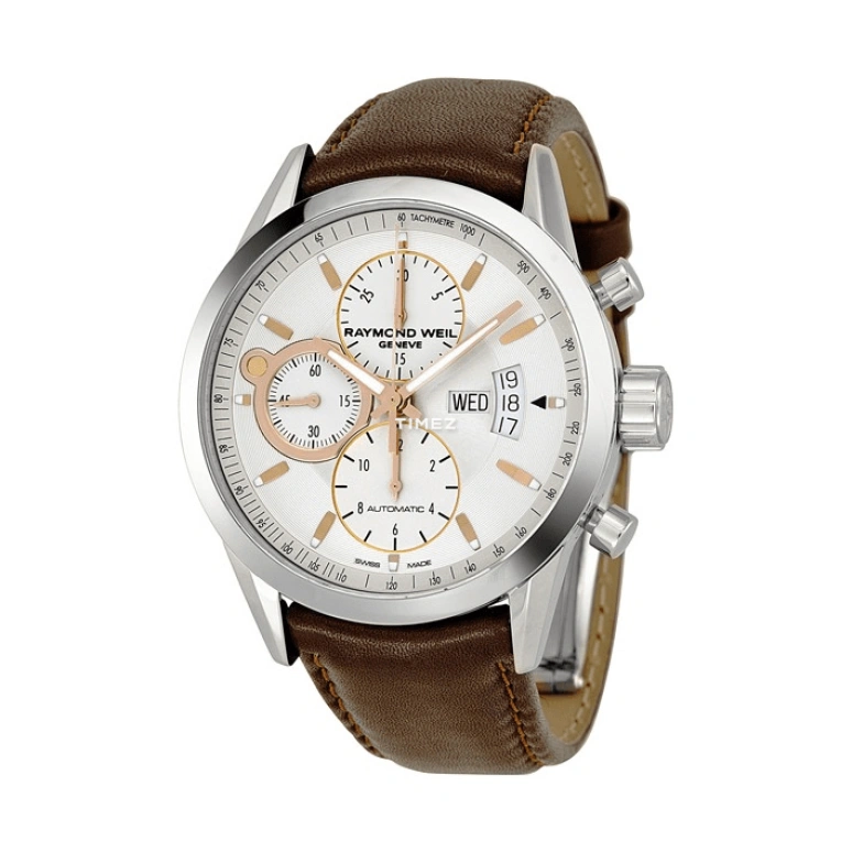 Raymond Weil,Men’s 42mm,42mm,Stainless Steel,Silver,Automatic,Chronograph,Date,Day,7730,7730-STC-65025