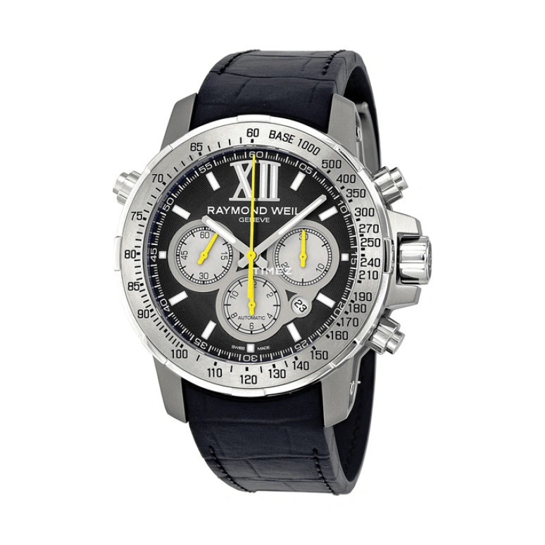 Raymond Weil,Men’s 46mm,46mm,Titanium,Black,Automatic,Chronograph,Day,7800 TIR 00207