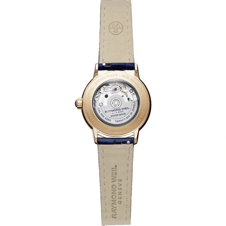 Raymond Weil,Women’s 34mm,34mm,Stainless Steel,Stainless Steel,White,Automatic,Moonphase,Day,2139,2139-P5S-05909