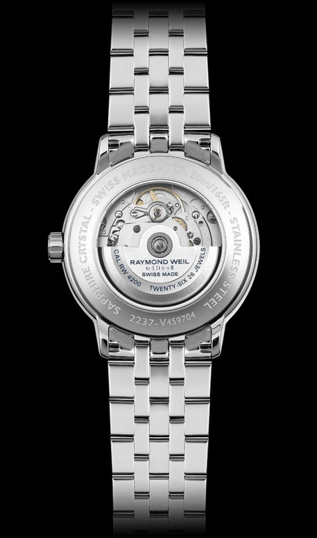 Raymond Weil,Men’s 40mm,40mm,Stainless Steel,Black,Automatic,Day,Sapphire,Crystal Glass,2237,2237-ST-20011