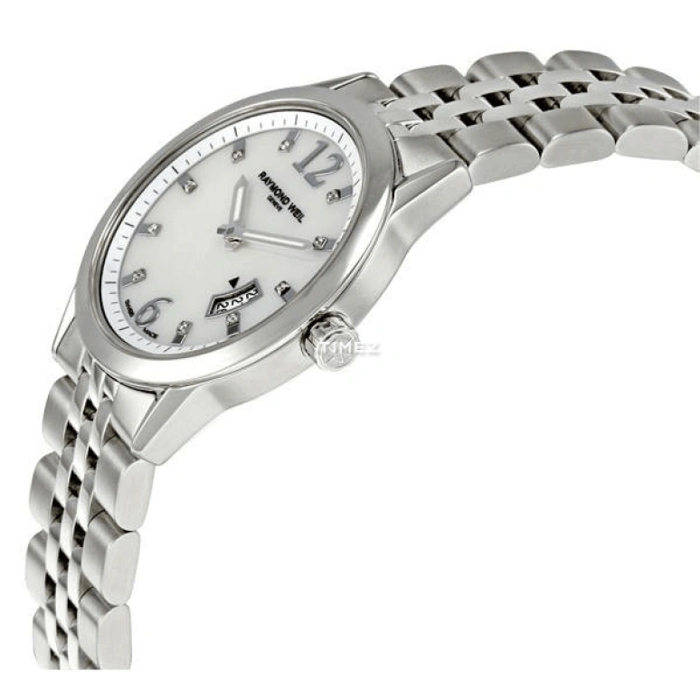 Raymond Weil,Women’s 29mm,29mm,Stainless Steel,Silver White,Quartz,Day,Sapphire,Crystal Glass,5670,5670-ST-05985