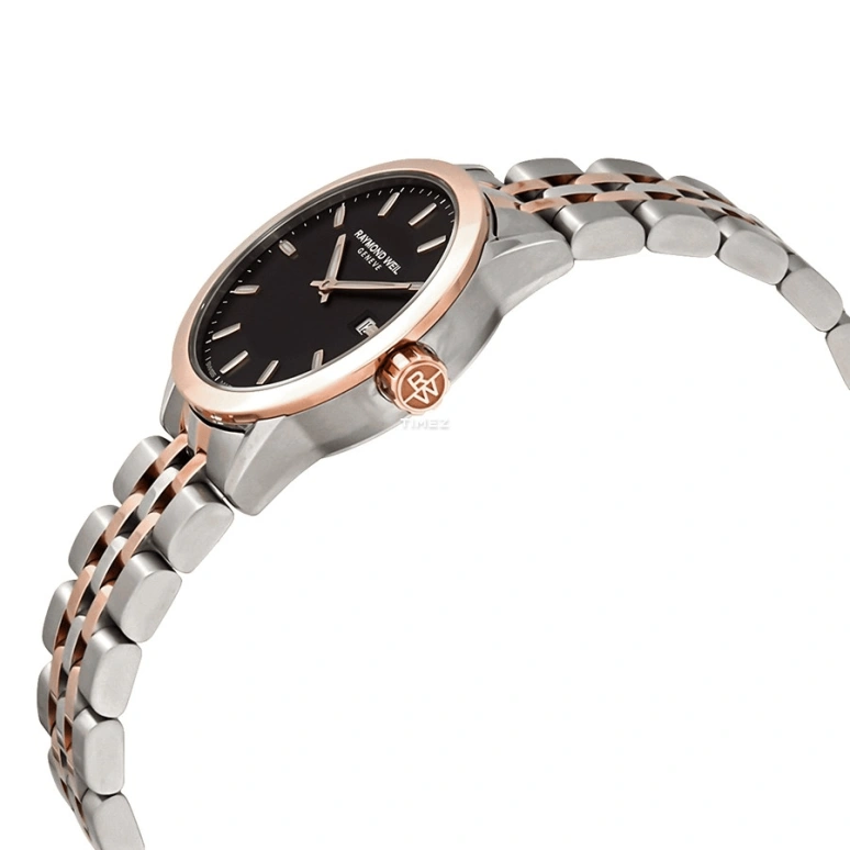 Raymond Weil,Women’s 29mm,29mm,Stainless Steel,Black,Quartz,Day,Sapphire,Crystal Glass,5629,5629-SP5-20021
