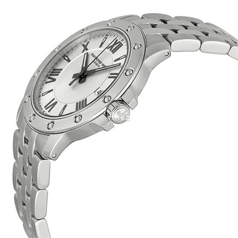 Raymond Weil,Men’s 39mm,39mm,Stainless Steel,Silver,Quartz,Day,Sapphire,Crystal Glass,5599,5599-ST-00659