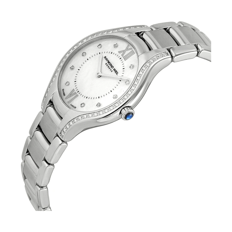 Raymond Weil,Women’s 32mm,32mm,Stainless Steel,White,Quartz,Sapphire,Crystal Glass,Round,5132,5132-STS-00985