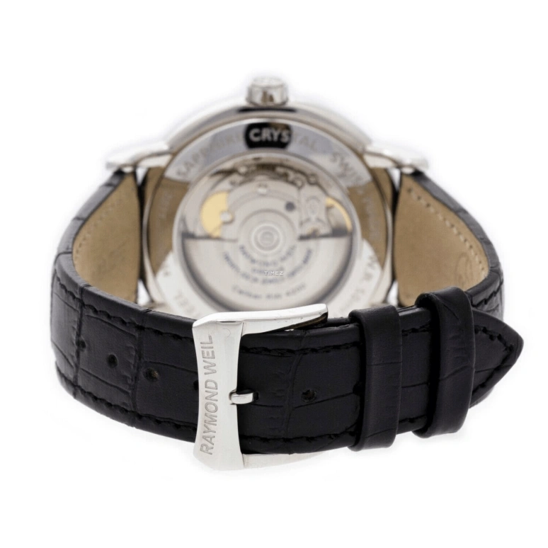 Raymond Weil,Men’s 39.50mm,39.50mm,Stainless Steel,Black,Automatic,Day,Sapphire,Crystal Glass,2837,2837-STC-00208