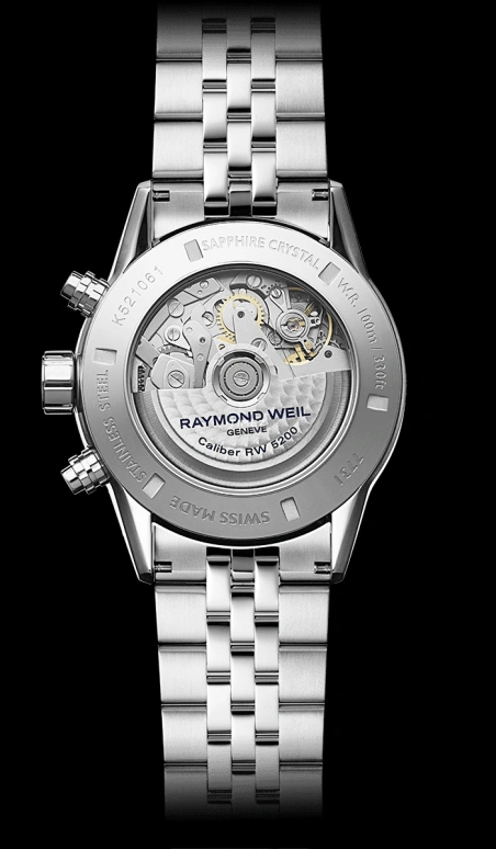 Raymond Weil,Men’s 42mm,42mm,Stainless Steel,Black,Automatic,Chronograph,Date,Day,7731,7731-ST-20021