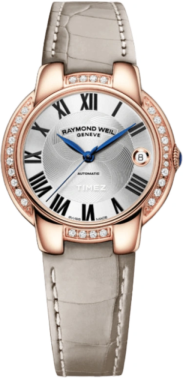Raymond Weil,Women’s 35mm,35mm,Stainless Steel,Rose Gold,Silver,Grey,Automatic,Day,Sapphire,Crystal Glass,2935,2935-PLS-01659