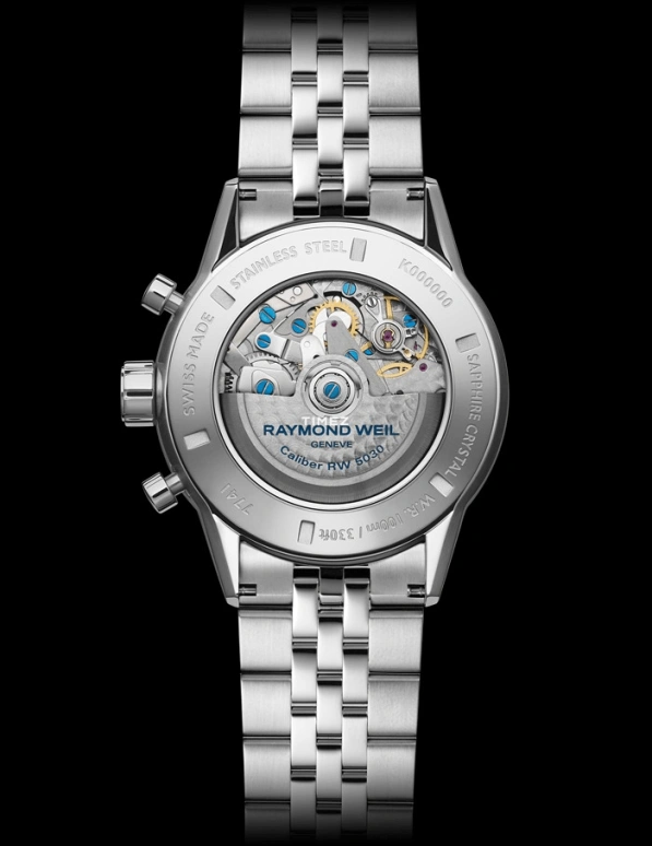 Raymond Weil,Men’s 43.50mm,43.50mm,Stainless Steel,Silver White,Automatic,Chronograph,Sapphire,7741,7741-ST1-30021