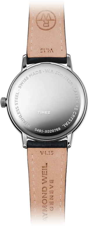 Raymond Weil,Men’s 39mm,39mm,Stainless Steel,White,Quartz,Day,Sapphire,Crystal Glass,5485,5485-STC-00300